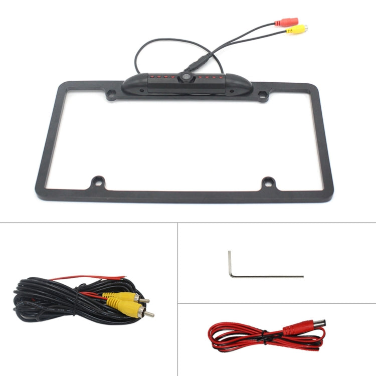 PZ422 America Car License Plate Frame 120 Degree Rear View Camera - In Car by buy2fix | Online Shopping UK | buy2fix