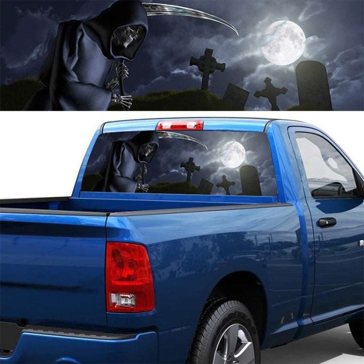 Death Cemetery Pattern Horror Series Car Rear Window Decorative Sticker, Size: 168 x 74cm - Decorative Sticker by buy2fix | Online Shopping UK | buy2fix