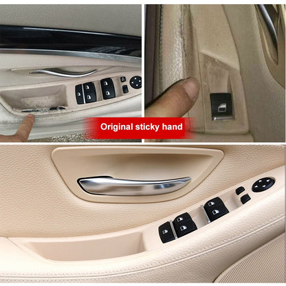 Car Imported Version Inside Doors Handle Pull Trim Cover 5141 7225 873 for BMW F10 F18, Left Driving (Dark Coffee) - In Car by buy2fix | Online Shopping UK | buy2fix