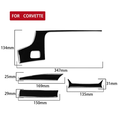 For Chevrolet Corvette C7 2014-2019 Car Central Navigation Decorative Sticker, Left Drive - In Car by buy2fix | Online Shopping UK | buy2fix