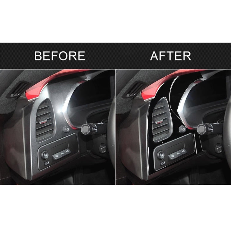 For Chevrolet Corvette C7 2014-2019 Car Left + Middle Air Outlet Panel Decorative Sticker, Left Drive - In Car by buy2fix | Online Shopping UK | buy2fix