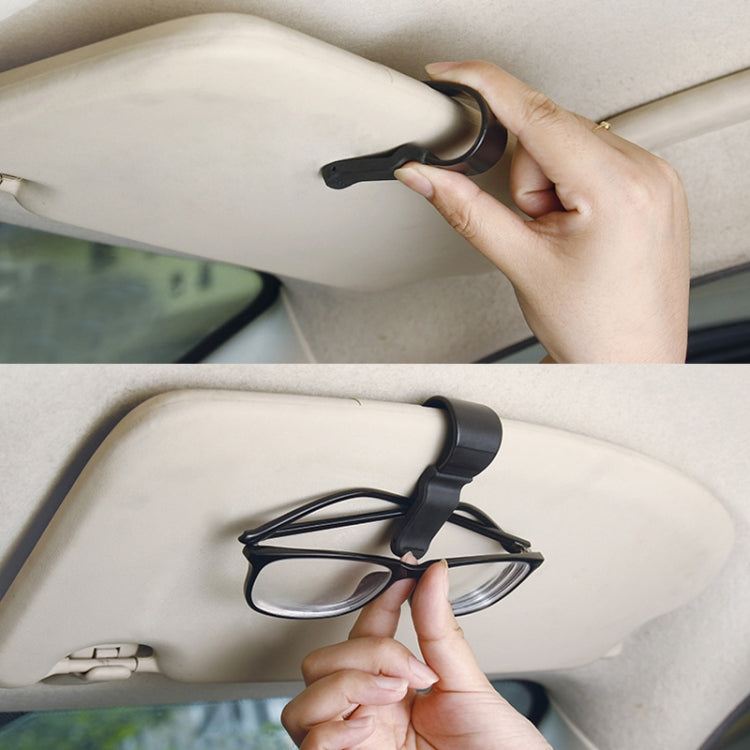 Multifunctional Car Glasses Mount Holder Card Bill Storage Clip(Black) -  by buy2fix | Online Shopping UK | buy2fix