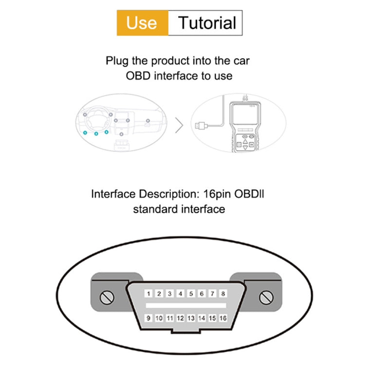 V309 Car Portable OBD2 Scanner Car Diagnostic Tool OBD 2 Automotive Scanner OBD Code Reader - In Car by buy2fix | Online Shopping UK | buy2fix