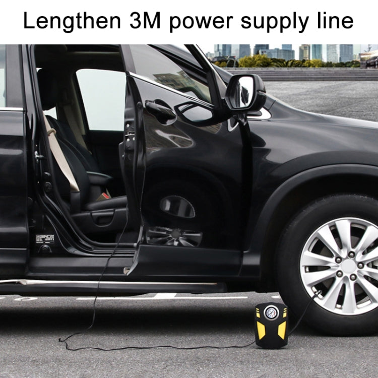 Car 12V Portable Inflatable Cylinder Pedal Pointer Air Pump with Light & Tool Box - In Car by buy2fix | Online Shopping UK | buy2fix