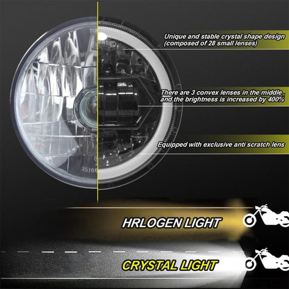 Motorcycle Crystal 5.75 inch LED Headlight Modification Accessories -  by buy2fix | Online Shopping UK | buy2fix