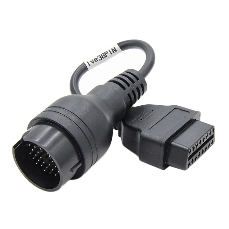 38Pin to 16Pin Truck OBD2 Conversion Cable OBDII Diagnostic Adapter Cable for Iveco - In Car by buy2fix | Online Shopping UK | buy2fix