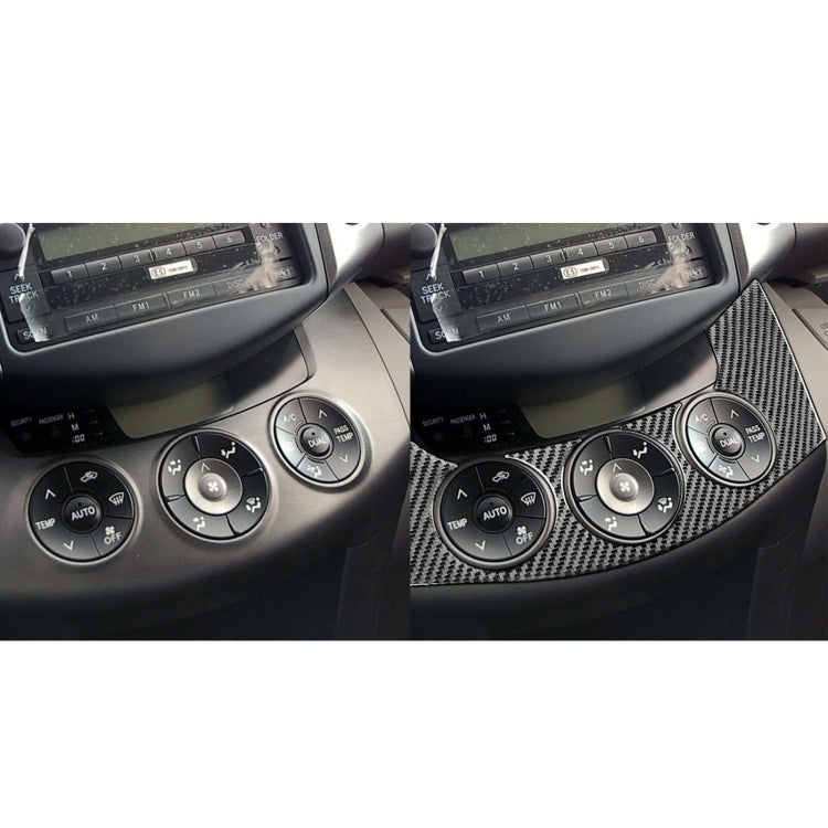 Carbon Fiber Car Central Control Switch Panel Decorative Sticker for Toyota Old RAV4 2006-2013,Left and Right Drive Universal - In Car by buy2fix | Online Shopping UK | buy2fix