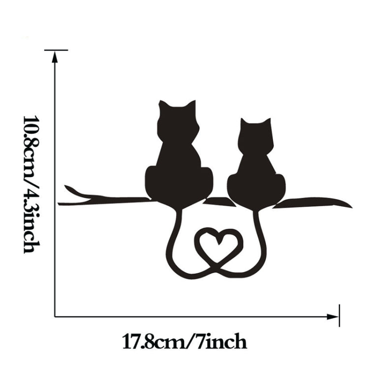 20 PCS Car Body Bumper Cat Vinyl Decal Window Sticker, Size: 17.8x10.8cm (Black) - In Car by buy2fix | Online Shopping UK | buy2fix