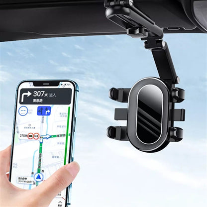 Multifunctional Car Sun Visor Rear Seat Mobile Phone Holder (Black) - In Car by buy2fix | Online Shopping UK | buy2fix