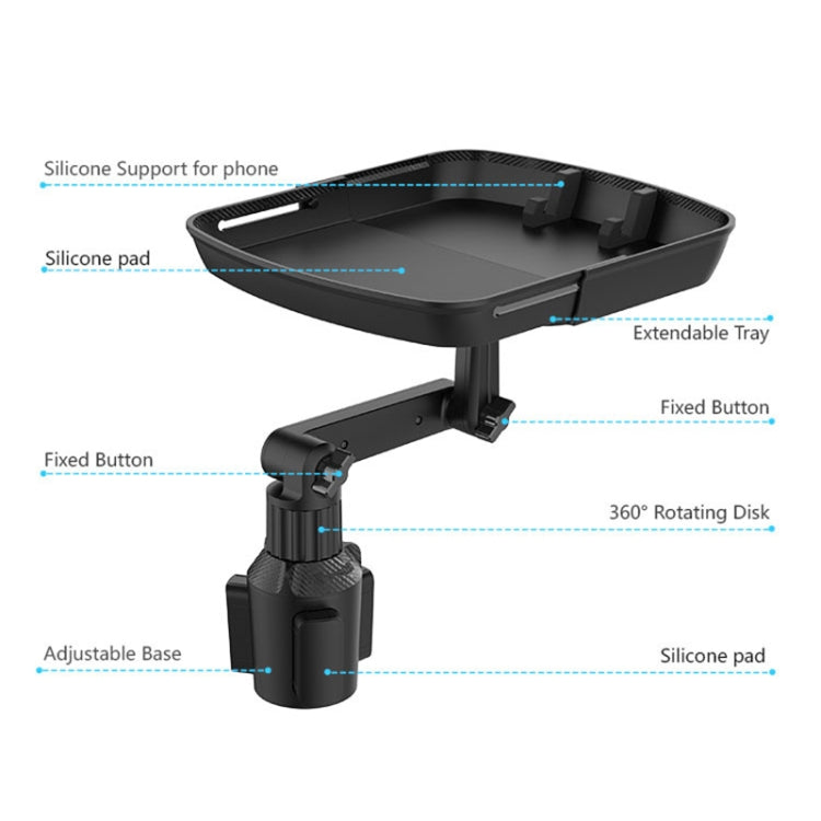 Car Food Rack Mobile Phone Holder - In Car by buy2fix | Online Shopping UK | buy2fix