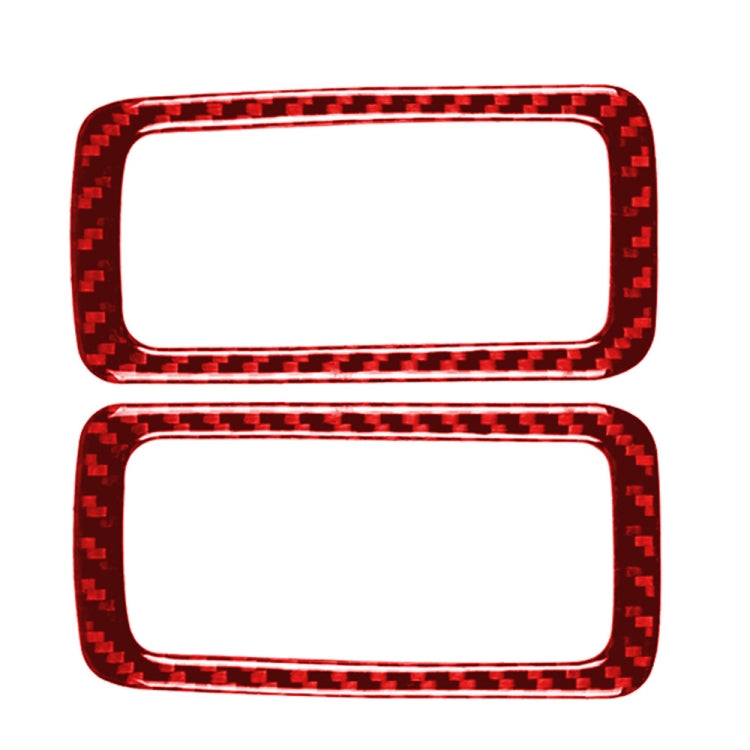 Car Carbon Fiber Rear Dome Light Panel Decorative Sticker for Porsche Macan 2014-2021, Left and Right Drive Universal (Red) - In Car by buy2fix | Online Shopping UK | buy2fix