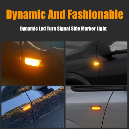 2pcs For Chevrolet Cruze 2009-2014 Car Dynamic LED Fender Side Light 1713423(Transparent Black) - In Car by buy2fix | Online Shopping UK | buy2fix