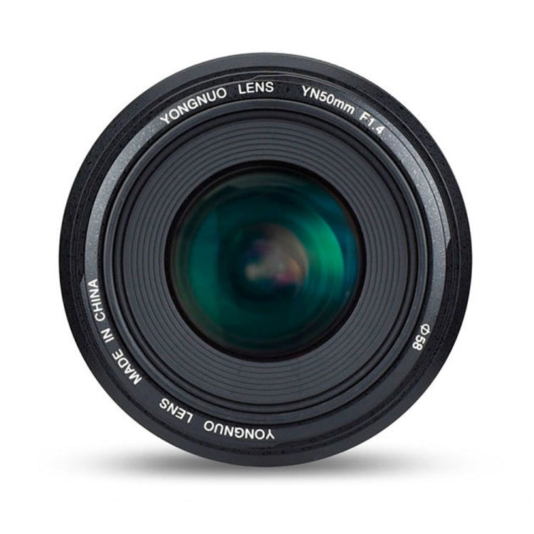 YONGNUO YN50MM F1.4C F1.4 Lens Large Aperture Auto Focus Lens for Canon(Black) - Auxiliary Lens by YONGNUO | Online Shopping UK | buy2fix