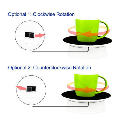 20cm 360 Degree Electric Rotating Turntable Display Stand Photography Video Shooting Props Turntable, Load 1.5kg, Powered by Battery & USB(White + Black) - Camera Accessories by buy2fix | Online Shopping UK | buy2fix