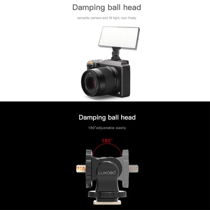 LUXCeO PA1 Camera Universal Hot Shoe Holder Damping Ball-Head Bracket (Black) - Camera Accessories by LUXCeO | Online Shopping UK | buy2fix