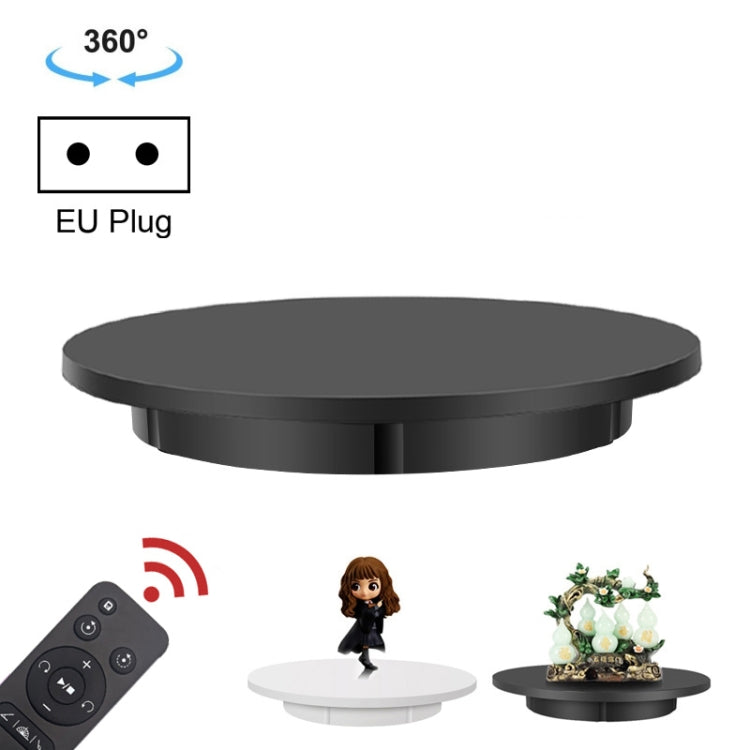 42cm Electric Rotating Display Stand Video Shooting Props Turntable, Load: 100kg, Plug-in Power, EU Plug(Black) - Camera Accessories by buy2fix | Online Shopping UK | buy2fix