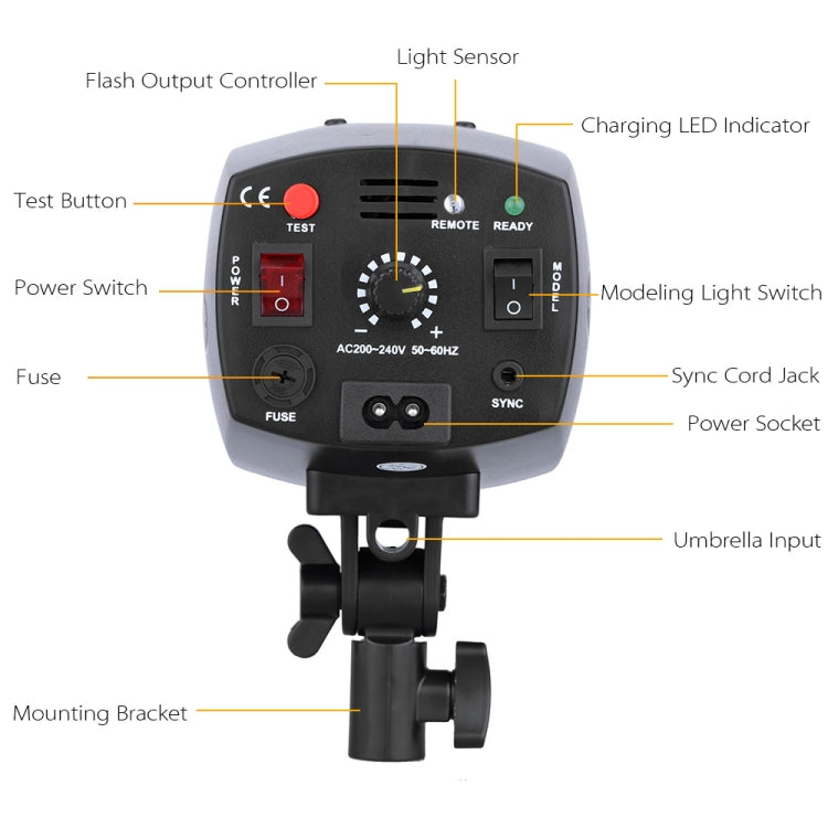 Godox K-180A Mini Master 180Ws Studio Flash Light Photo Flash Speedlight(AU Plug) - Shoe Mount Flashes by Godox | Online Shopping UK | buy2fix