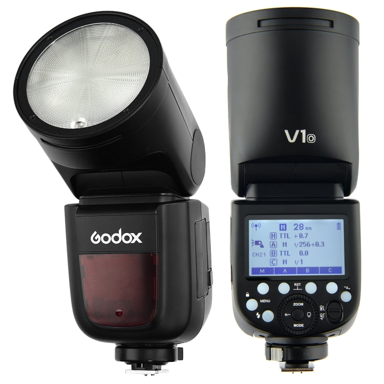 Godox V1O Round Head TTL Flash Speedlite for Olympus (Black) - Camera Accessories by Godox | Online Shopping UK | buy2fix