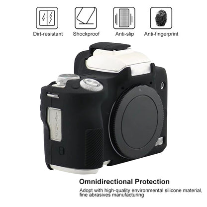 Soft Silicone Protective Case for Canon EOS M50 Mark II / M50 II (Black) - Camera Accessories by buy2fix | Online Shopping UK | buy2fix