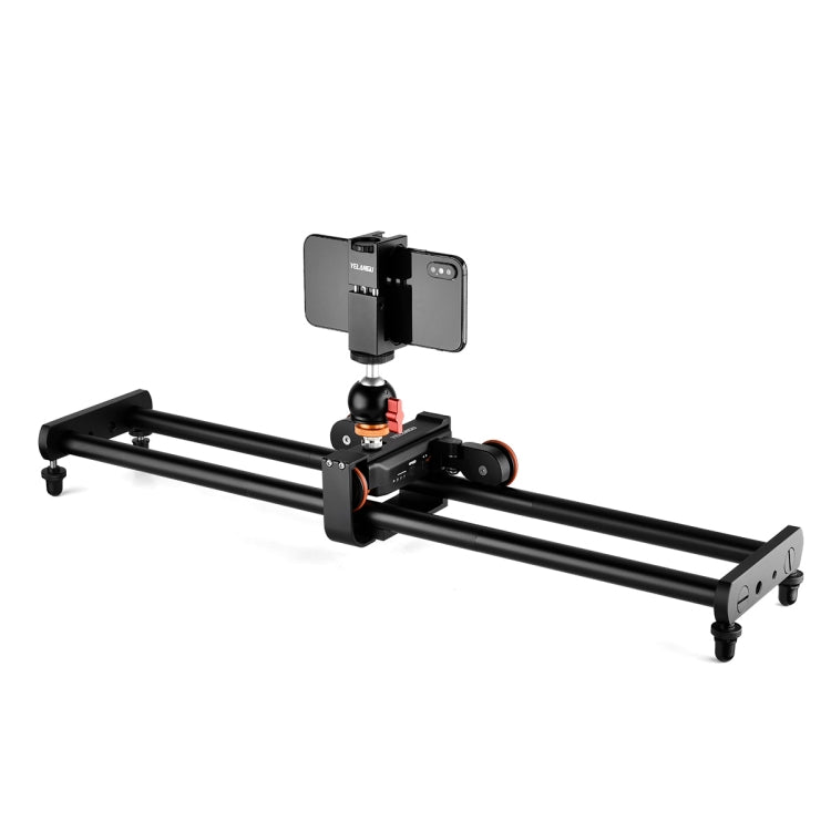 YELANGU L60E 60cm Slide Rail Track + L4 3-Wheel Video Dolly with PC142 Phone Clamp & Ballhead - Camera Slider by YELANGU | Online Shopping UK | buy2fix