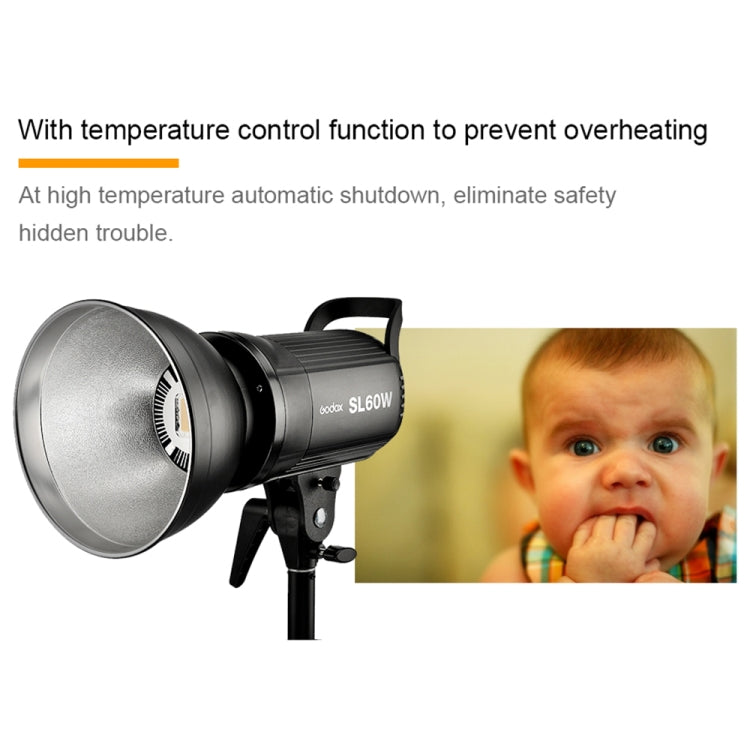 Godox SL60W LED Light Studio Continuous Photo Video Light(UK Plug) - Camera Accessories by Godox | Online Shopping UK | buy2fix