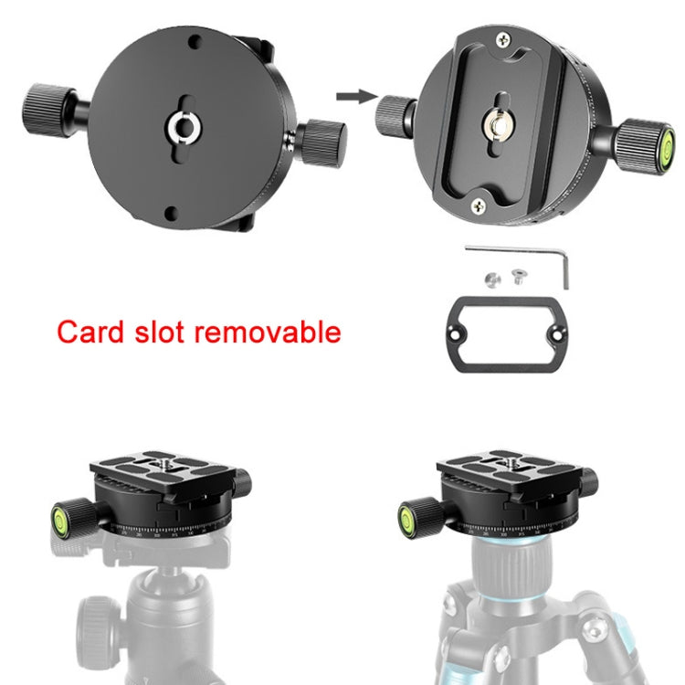 BEXIN QJ-08 Panoramic Rotary Quick Release Clamp Base Tripod Mount - Camera Accessories by buy2fix | Online Shopping UK | buy2fix