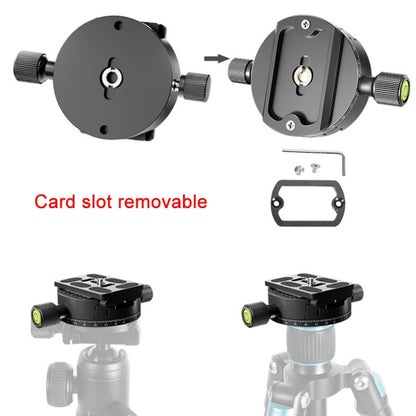 BEXIN QJ-08 Panoramic Rotary Quick Release Clamp Base Tripod Mount - Camera Accessories by buy2fix | Online Shopping UK | buy2fix
