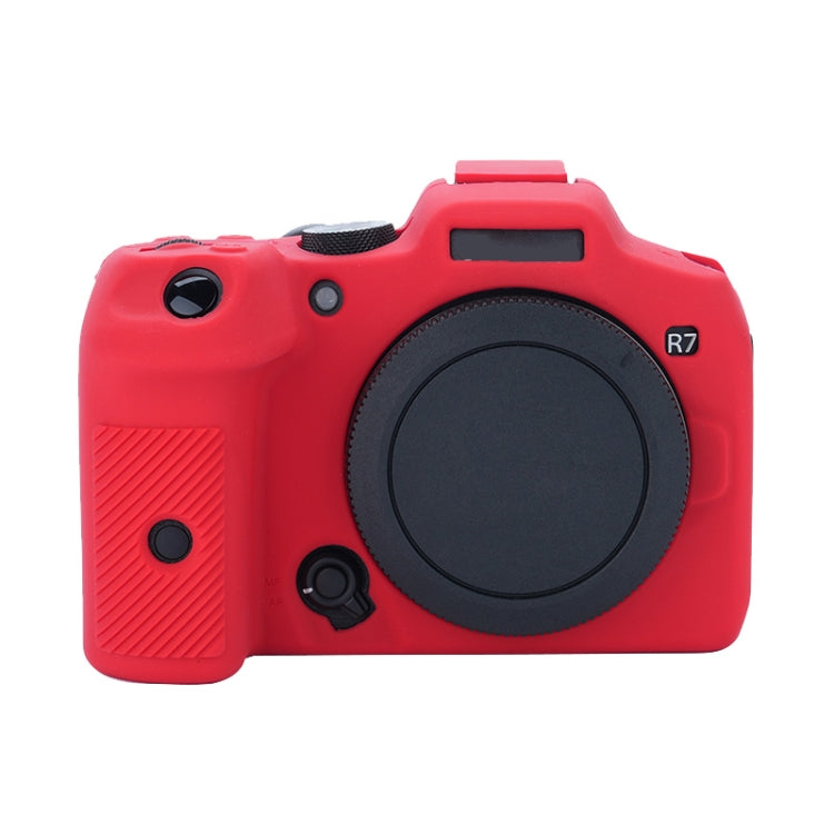 For Canon EOS R7 Soft Silicone Protective Case (Red) - Camera Accessories by buy2fix | Online Shopping UK | buy2fix