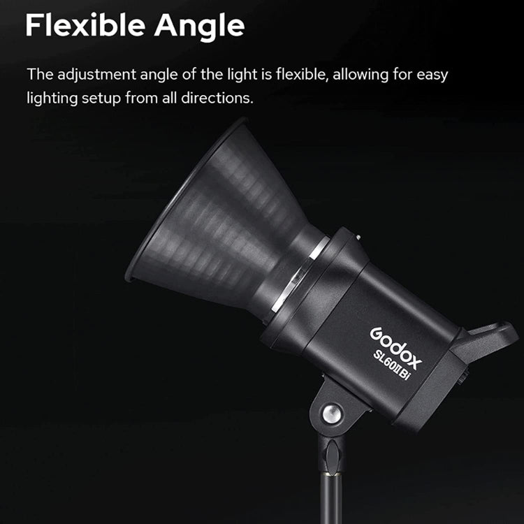 Godox SL60IIBi 75W Bi-Color 2800K-6500K LED Video Light(EU Plug) - Shoe Mount Flashes by Godox | Online Shopping UK | buy2fix