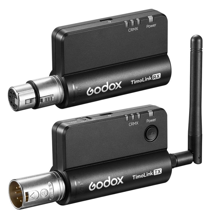 Godox TimoLink TX & RX Wireless DMX Transmitter & Receiver (Black) -  by Godox | Online Shopping UK | buy2fix