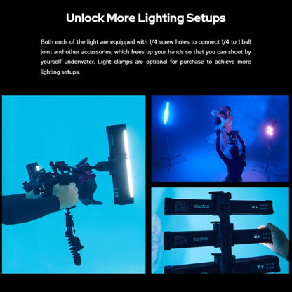 Godox WT60D Waterproof Tube Light  60cm White Light Photo Video Fill Light (AU Plug) -  by Godox | Online Shopping UK | buy2fix