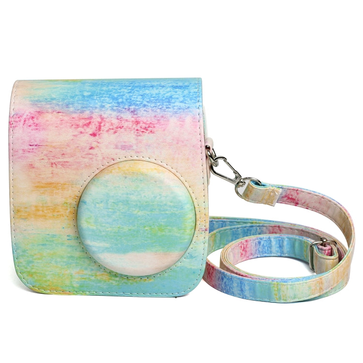 Rainbow Oil painting Pattern PU Leather Protective Camera Case Bag For FUJIFILM Instax Mini 7S / 7C Camera - Camera Accessories by buy2fix | Online Shopping UK | buy2fix