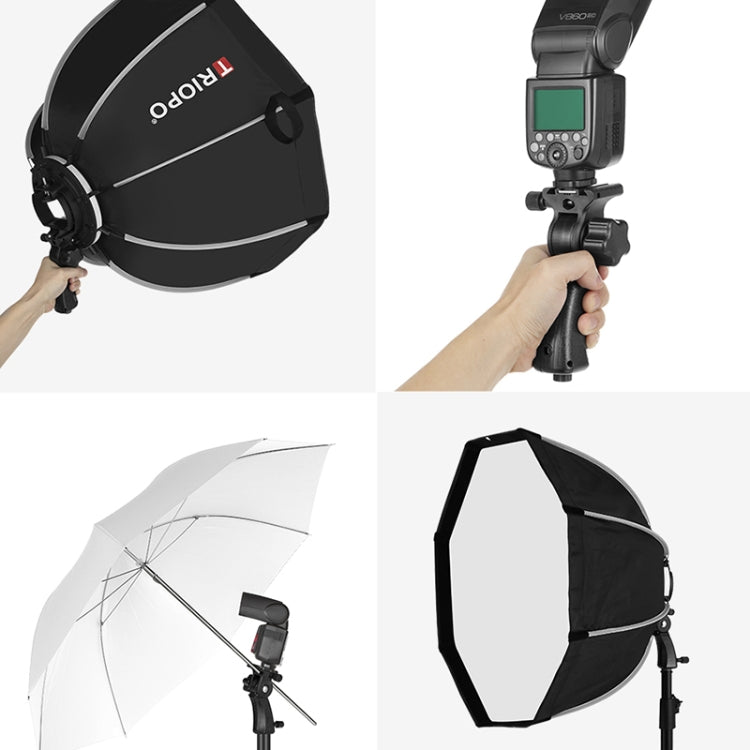 TRIOPO K65 65cm Speedlite Flash Octagon Parabolic Softbox Bowens Mount Diffuser for Speedlite - Camera Accessories by TRIOPO | Online Shopping UK | buy2fix