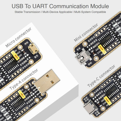 Waveshare Mini USB to UART High Band Rate Transmission Module Connectors - Other Accessories by WAVESHARE | Online Shopping UK | buy2fix