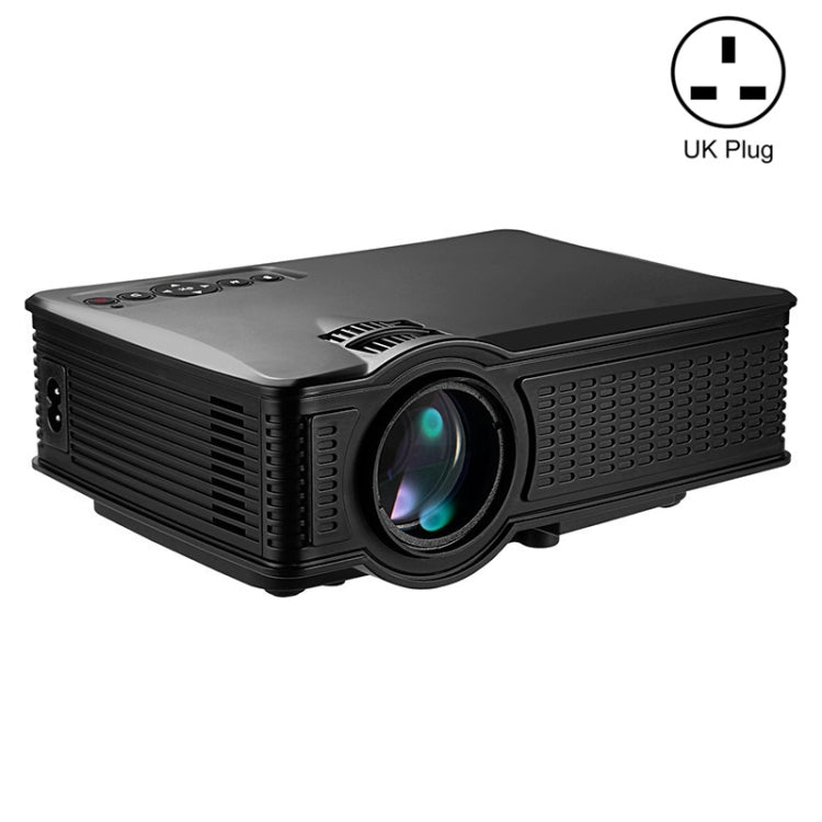 LY-40 1800 Lumens 1280 x 800 Home Theater LED Projector with Remote Control, UK Plug(Black) - Consumer Electronics by buy2fix | Online Shopping UK | buy2fix