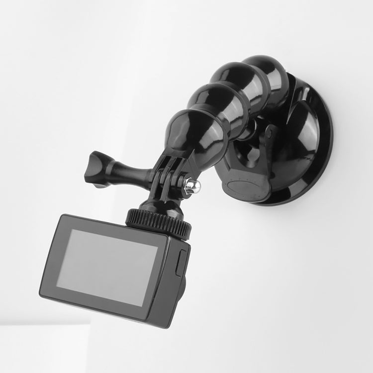 Suction Cup Jaws Flex Clamp Mount for GoPro Hero11 Black / HERO10 Black /9 Black / HERO8 Black /7 /6 /5 /5 Session /4 Session /4 /3+ /3 /2 /1, DJI Osmo Action, Xiaoyi and Other Action Cameras(Black) - DJI & GoPro Accessories by buy2fix | Online Shopping UK | buy2fix