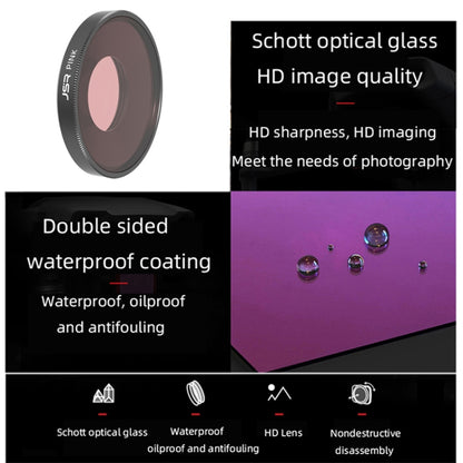 JSR Diving Color Lens Filter For DJI Osmo Action 3 / GoPro Hero11 Black / HERO10 Black / HERO9 Black(Red) - DJI & GoPro Accessories by JSR | Online Shopping UK | buy2fix