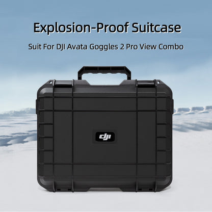 For DJI Avata / Goggles 2 Pro DJI Hard Shell Storage Box Case Suitcase (Black) - DJI & GoPro Accessories by buy2fix | Online Shopping UK | buy2fix