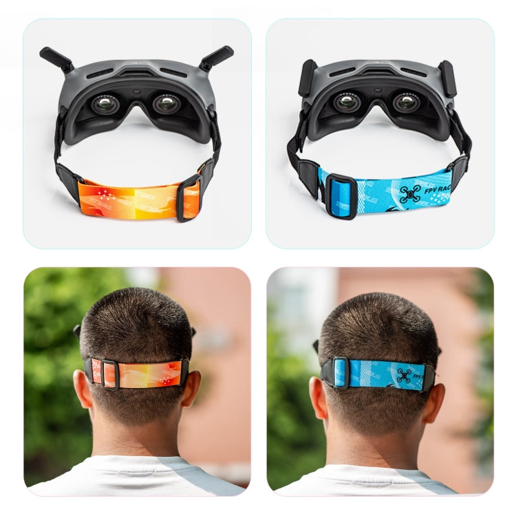 For DJI Avata Goggles 2 STARTRC Headband Elastic Straps(Blue) - Other Accessories by STARTRC | Online Shopping UK | buy2fix