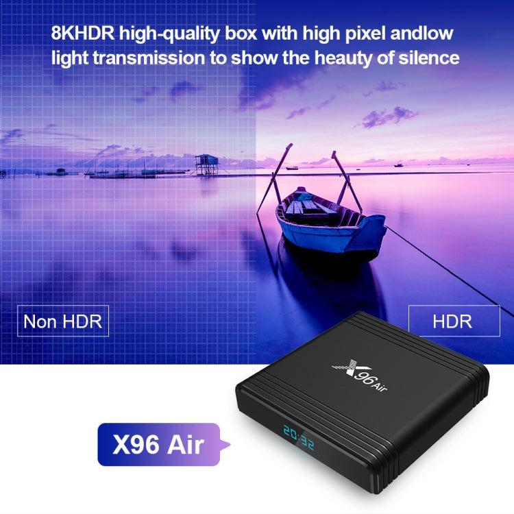 X96 Air 8K Smart TV BOX Android 9.0 Media Player with Remote Control, Quad-core Amlogic S905X3, RAM: 2GB, ROM: 16GB, Dual Band WiFi, UK Plug - Consumer Electronics by buy2fix | Online Shopping UK | buy2fix