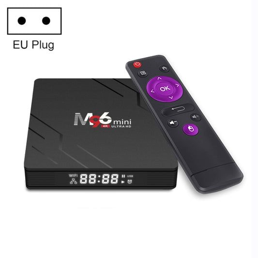 M96mini 4K Smart TV BOX Android 9.0 Media Player wtih Remote Control, Quad-core RK3228A, RAM: 2GB, ROM: 16GB, Dual Band WiFi, EU Plug - Consumer Electronics by buy2fix | Online Shopping UK | buy2fix
