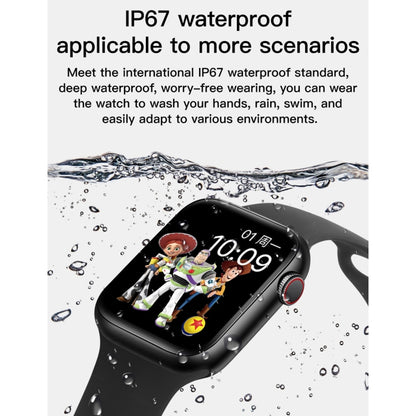 T500+ 1.75 inch IPS Screen IP67 Waterproof Smart Watch, Support Sleep Monitor / Heart Rate Monitor / Bluetooth Call, Style:Sport Button Strap(Red) - Smart Wear by buy2fix | Online Shopping UK | buy2fix