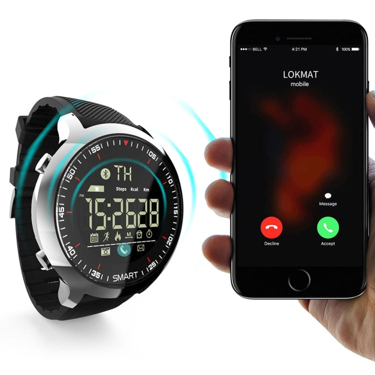 Lokmat MK18 1.1 inch Circle Screen IP68 Waterproof Smart Watch, Support Information Reminder / Remote Camera / Walking Motion Monitor(Orange) - Smart Watches by Lokmat | Online Shopping UK | buy2fix