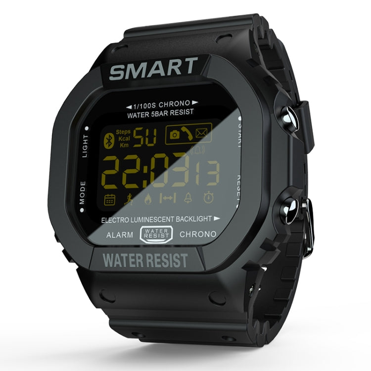 Lokmat MK22 1.21 inch FSTN LCD Screen 50m Waterproof Smart Watch, Support Information Reminder / Remote Camera / Sport Record(Black) - Smart Watches by Lokmat | Online Shopping UK | buy2fix