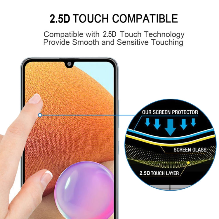 For Samsung Galaxy A32 4G Full Glue Full Screen Tempered Glass Film - Samsung Accessories by buy2fix | Online Shopping UK | buy2fix