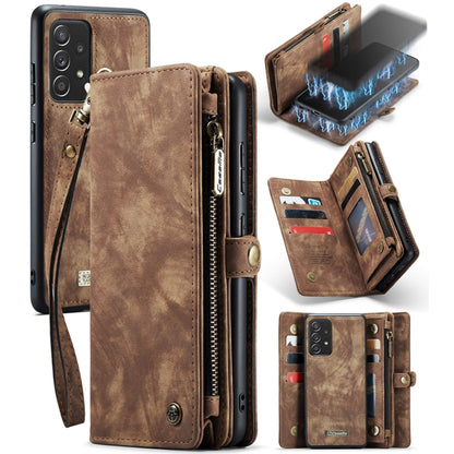 For Samsung Galaxy A72 5G / 4G CaseMe-008 Detachable Multifunctional Flip Leather Phone Case(Brown) - Galaxy Phone Cases by CaseMe | Online Shopping UK | buy2fix