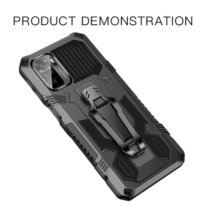 For Xiaomi Redmi Note 10 / 10S Armor Warrior Shockproof PC + TPU Protective Case(Black) - Xiaomi Accessories by buy2fix | Online Shopping UK | buy2fix