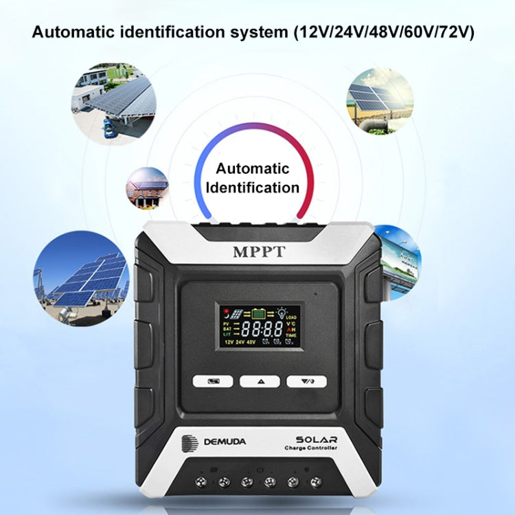 MPPT Solar Controller 12V / 24V / 48V Automatic Identification Charging Controller with Dual USB Output, Model:80A - Others by buy2fix | Online Shopping UK | buy2fix