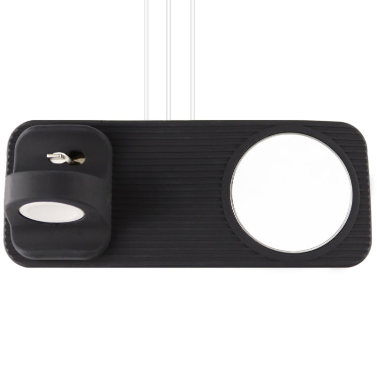 3 in 1 MagSafe Magnetic Wireless Charger Holder Base for iPhone & iWatch & AirPods(Black) - Desktop Holder by buy2fix | Online Shopping UK | buy2fix