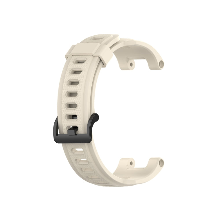 For Amazfit T-Rex Pro / Amazfit T-Rex Silicone Watch Band with Dismantling Tools, One Size(Beige) - Smart Wear by buy2fix | Online Shopping UK | buy2fix